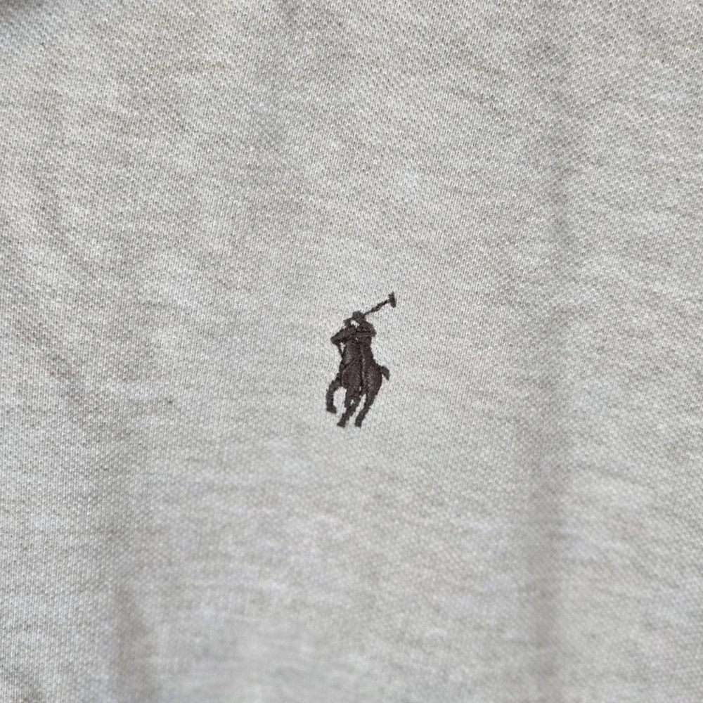 Polo Ralph Lauren Classic Fit Mens Beige Heathered Short Sleeve‎ Polo Shirt XL